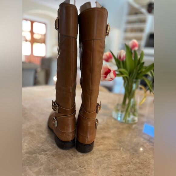 Michael Kors Saddle Brown High Riding Boots size 7 - Picture 4 of 5